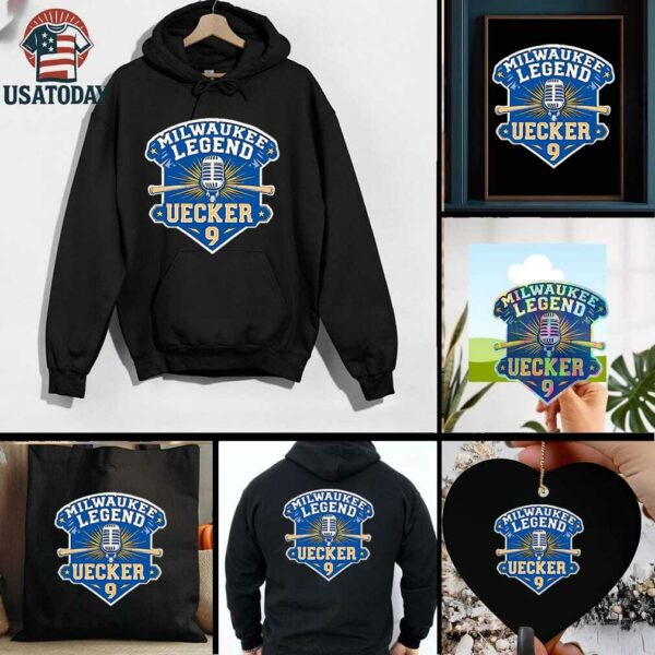 Milwaukee Legend Bob Uecker #9 Mr. baseball logo shirt