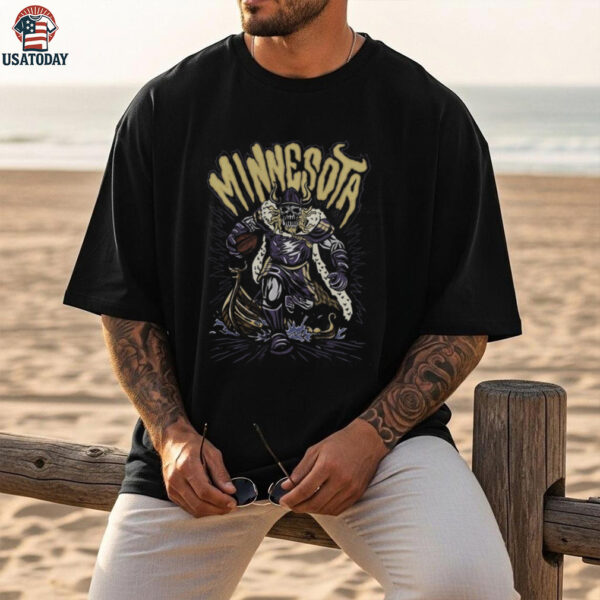 Minnesota Football Skull Vintage Shirt