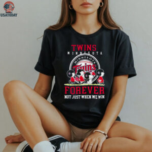 Minnesota Twins forever not just when we win Peanuts shirt