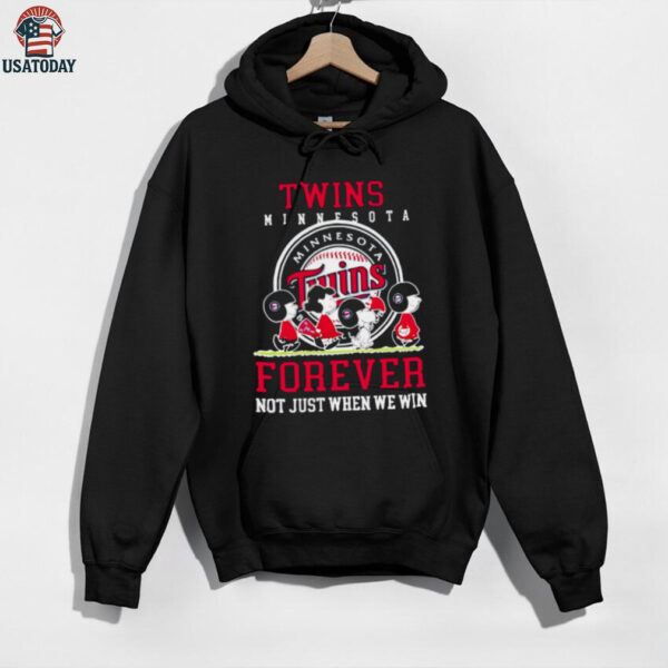 Minnesota Twins forever not just when we win Peanuts shirt