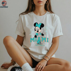 Minnie Mouse Miami Football T Shirt