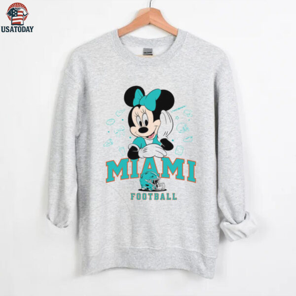 Minnie Mouse Miami Football T Shirt