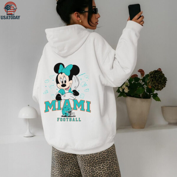 Minnie Mouse Miami Football T Shirt