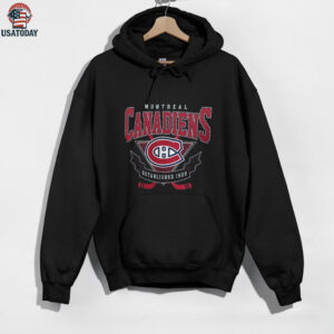 Montreal Canadiens Established 1909 Team Logo Graphic T Shirt