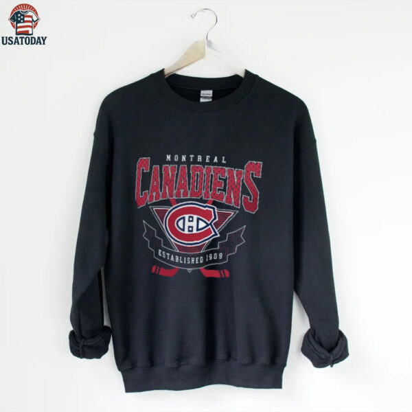 Montreal Canadiens Established 1909 Team Logo Graphic T Shirt