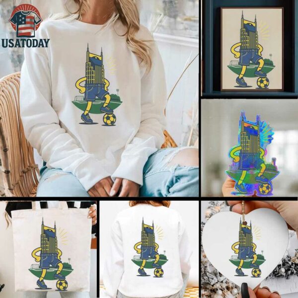 NSC Jorts Soccer Nashville Skyline shirt