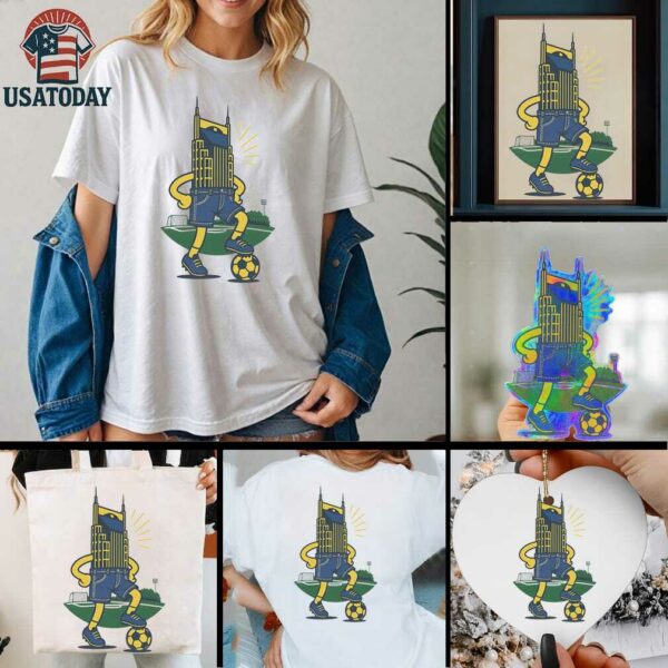 NSC Jorts Soccer Nashville Skyline shirt