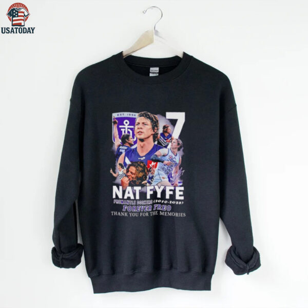 Nat Fyfe Fremantle FC 2010 2025 forever Freo thank you for the memories shirt