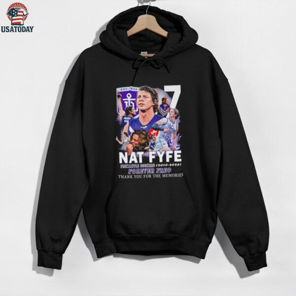 Nat Fyfe Fremantle FC 2010 2025 forever Freo thank you for the memories shirt