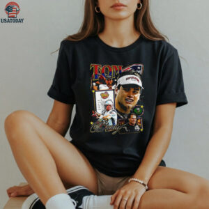 New England Patriots Tom Brady 6th round to the GOAT signature shirt