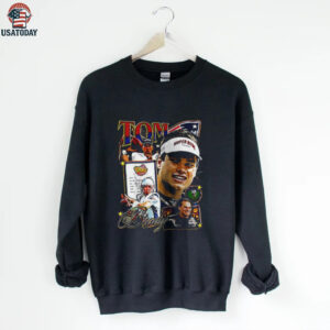 New England Patriots Tom Brady 6th round to the GOAT signature shirt