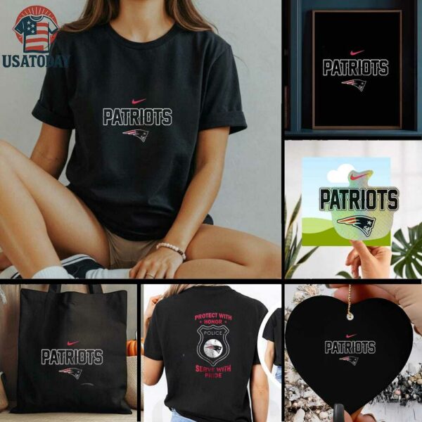 New England Patriots protect with honor police serve with pride shirt