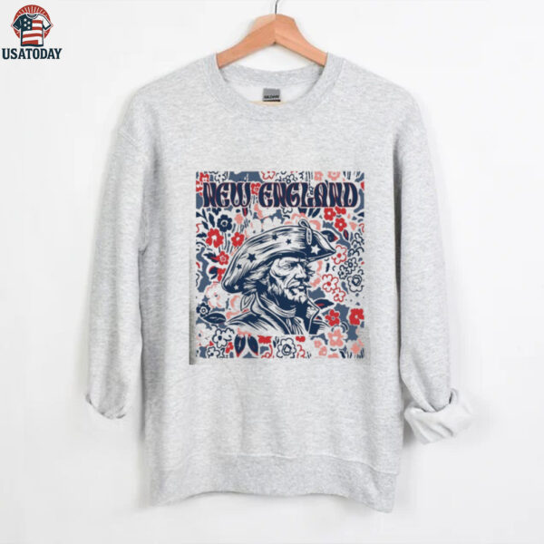 New England Team Mascot Floral Spirit Shirt