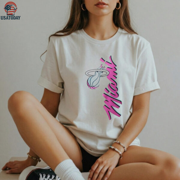 New Era 2024 25 City Edition Miami Heat T Shirt