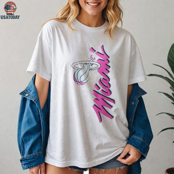 New Era 2024 25 City Edition Miami Heat T Shirt