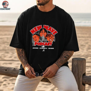 New Wave Podcast Alabama Roll Tide caricature shirt