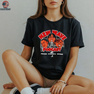 New Wave Podcast Alabama Roll Tide caricature shirt