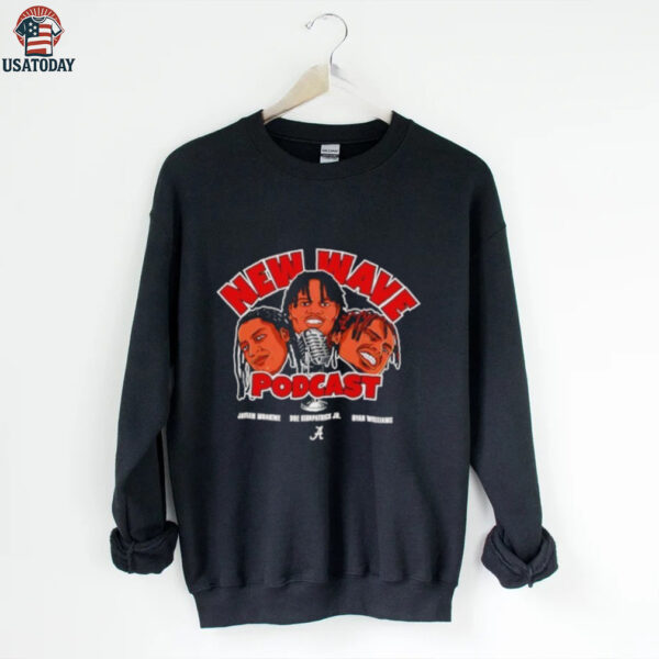 New Wave Podcast Alabama Roll Tide caricature shirt