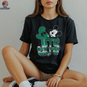 New York Jets Mickey at Quarterback Disney Vintage Football T Shirt