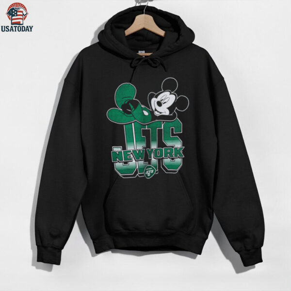 New York Jets Mickey at Quarterback Disney Vintage Football T Shirt