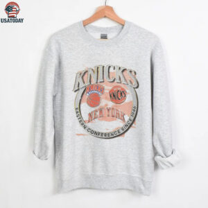 New York Knicks Mitchell & Ness White Big & Tall Hardwood Classics Crown Jewels T Shirt