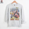 New York Knicks Patrick Ewing Mitchell & Ness White Hardwood Classics Commemorative Player Collage T Shirt