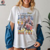 New York Knicks Patrick Ewing Mitchell & Ness White Hardwood Classics Commemorative Player Collage T Shirt