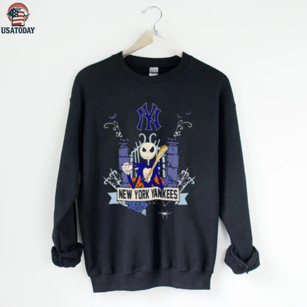 New York Yankees Baseball Jack Skellington Halloween shirt