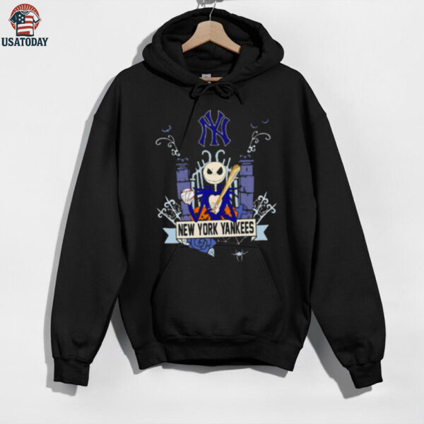 New York Yankees Baseball Jack Skellington Halloween shirt