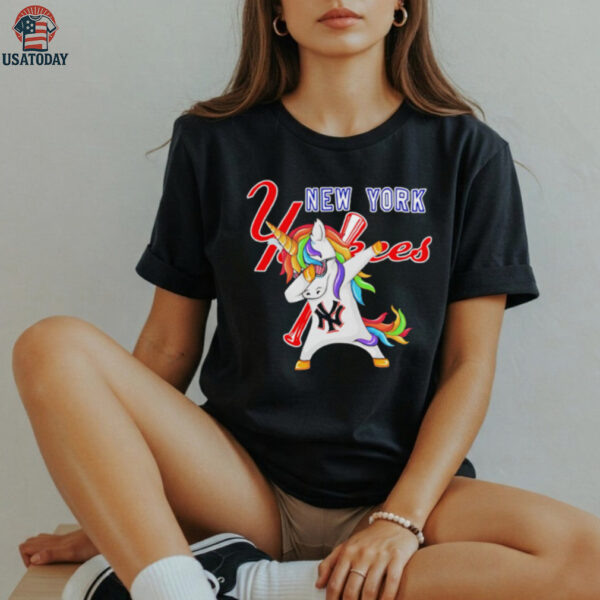New York Yankees Baseball Unicorn Dabbing Funny shirt