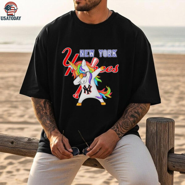 New York Yankees Baseball Unicorn Dabbing Funny shirt