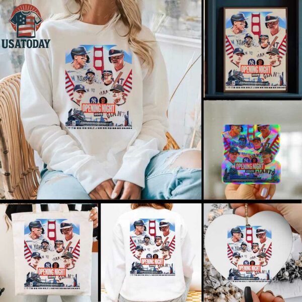 New York Yankees Vs San Francisco Giants Matchup Opening Night MLB On March 25 2026 Unisex T Shirt
