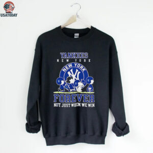 New York Yankees forever not just when we win Peanuts shirt