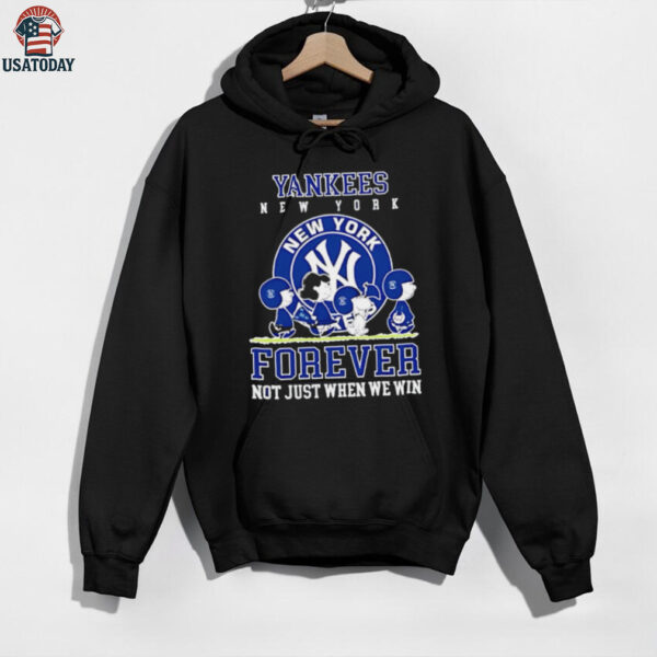 New York Yankees forever not just when we win Peanuts shirt