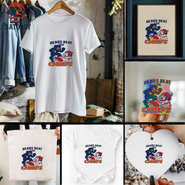 Nfl 2025 Chicago Bears Beat The Chiefs Shirt