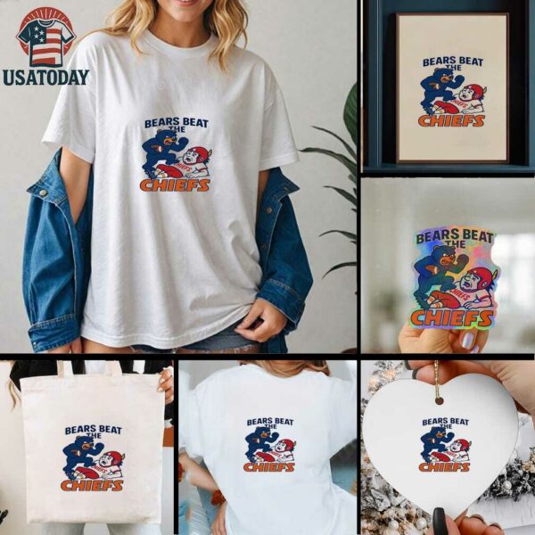 Nfl 2025 Chicago Bears Beat The Chiefs Shirt