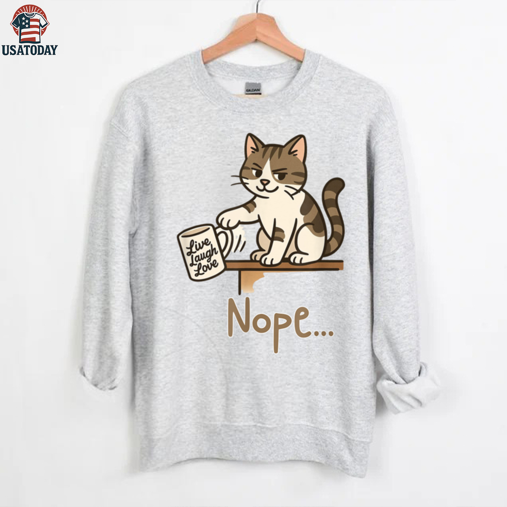 Nope Cat Design – Cat Swipes– Anti Motivational Humor Shirt Nope Cat Design – Cat Swipes– Anti Motivational Humor Shirt