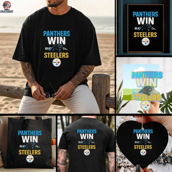 Official Carolina Panthers Victory Beat The Steelers 2025 Shirt