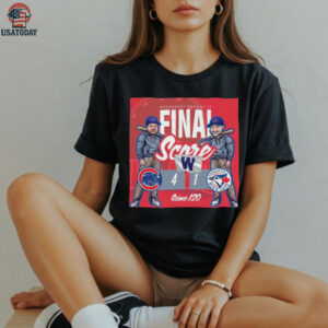 Official Chicago Cubs Vs Toronto Blue Jays Final Score 4 1 Wednesday, 2025 Game 120 Poster shirt
