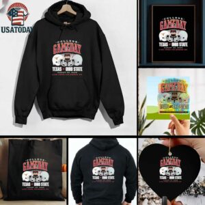 Official College GameDay 2025 Texas Longhorns Vs Ohio State Buckeyes Love From Columbus, OH Shirt