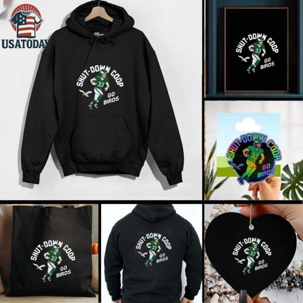 Official Cooper DeJean Philadelphia Eagles Player Pack Shut Down Coop T Shirt