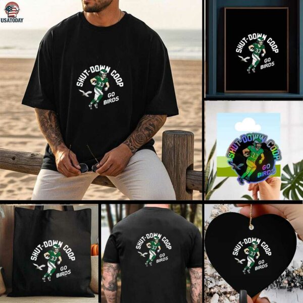 Official Cooper DeJean Philadelphia Eagles Player Pack Shut Down Coop T Shirt