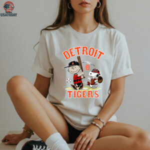 Official Detroit Tigers Snoopy T Shirt