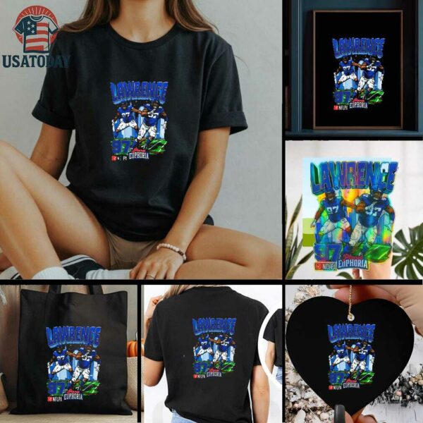 Official Dexter Lawrence New York Giants NFL Football Planet Euphoria Artwork t shirt