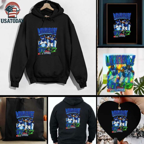 Official Dexter Lawrence New York Giants NFL Football Planet Euphoria Artwork t shirt