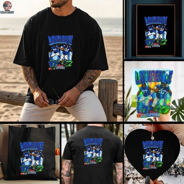 Official Dexter Lawrence New York Giants NFL Football Planet Euphoria Artwork t shirt