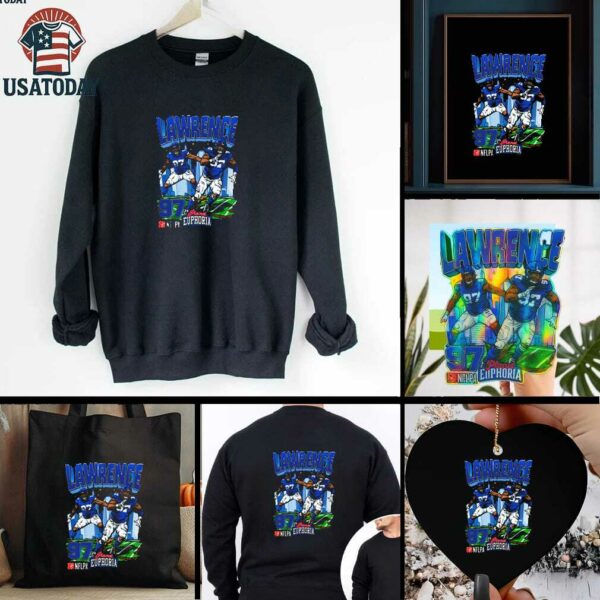 Official Dexter Lawrence New York Giants NFL Football Planet Euphoria Artwork t shirt