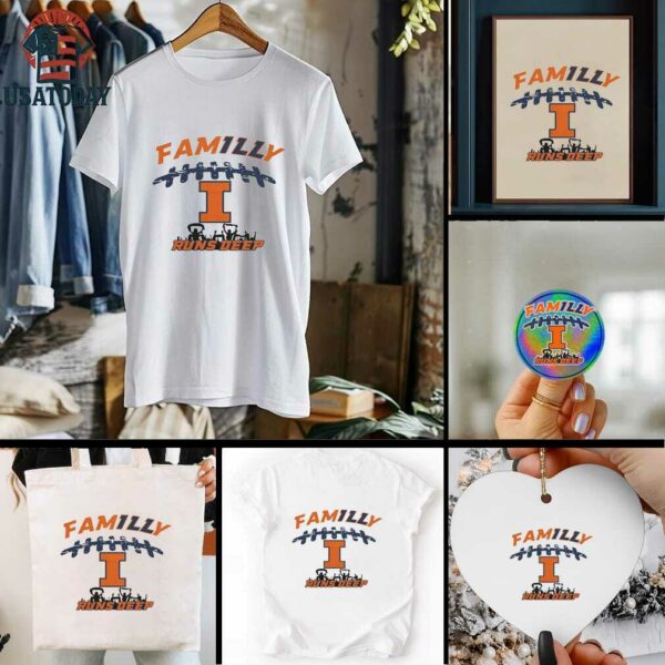Official Illinois Fighting Illini Familly Runs Deep Shirt