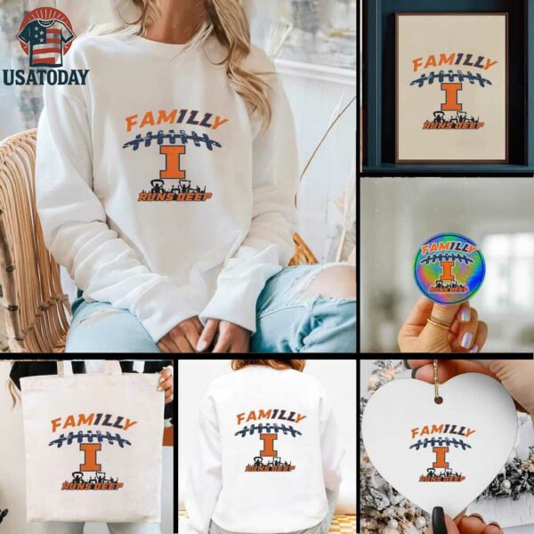 Official Illinois Fighting Illini Familly Runs Deep Shirt