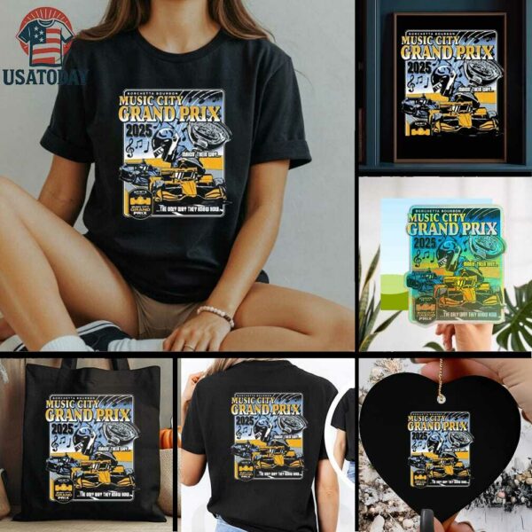 Official Indycar 2025 Borchetta Bourbon Music City Grand Prix Finale Shirt